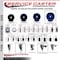 Service Caster 5'' Solid Poly Swivel 1-5/8'' Expanding Stem Caster Set with Brake, 4PK SCC-EX20S514-SPUS-PLB-158-4 - alternate 3